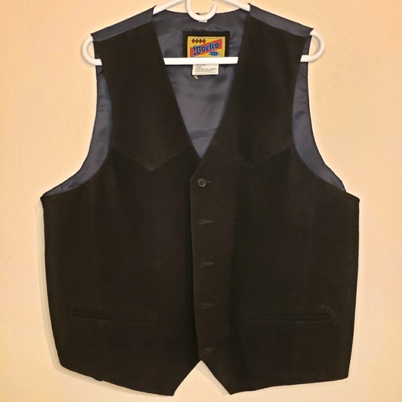 Axle Works Vintage Leather Vest - Picture 1 of 3